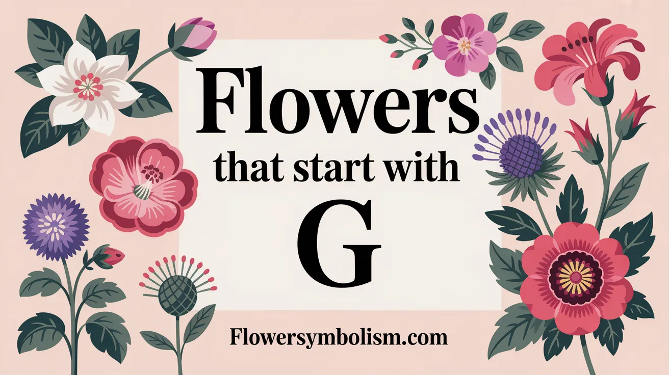 Flowers That Start With G