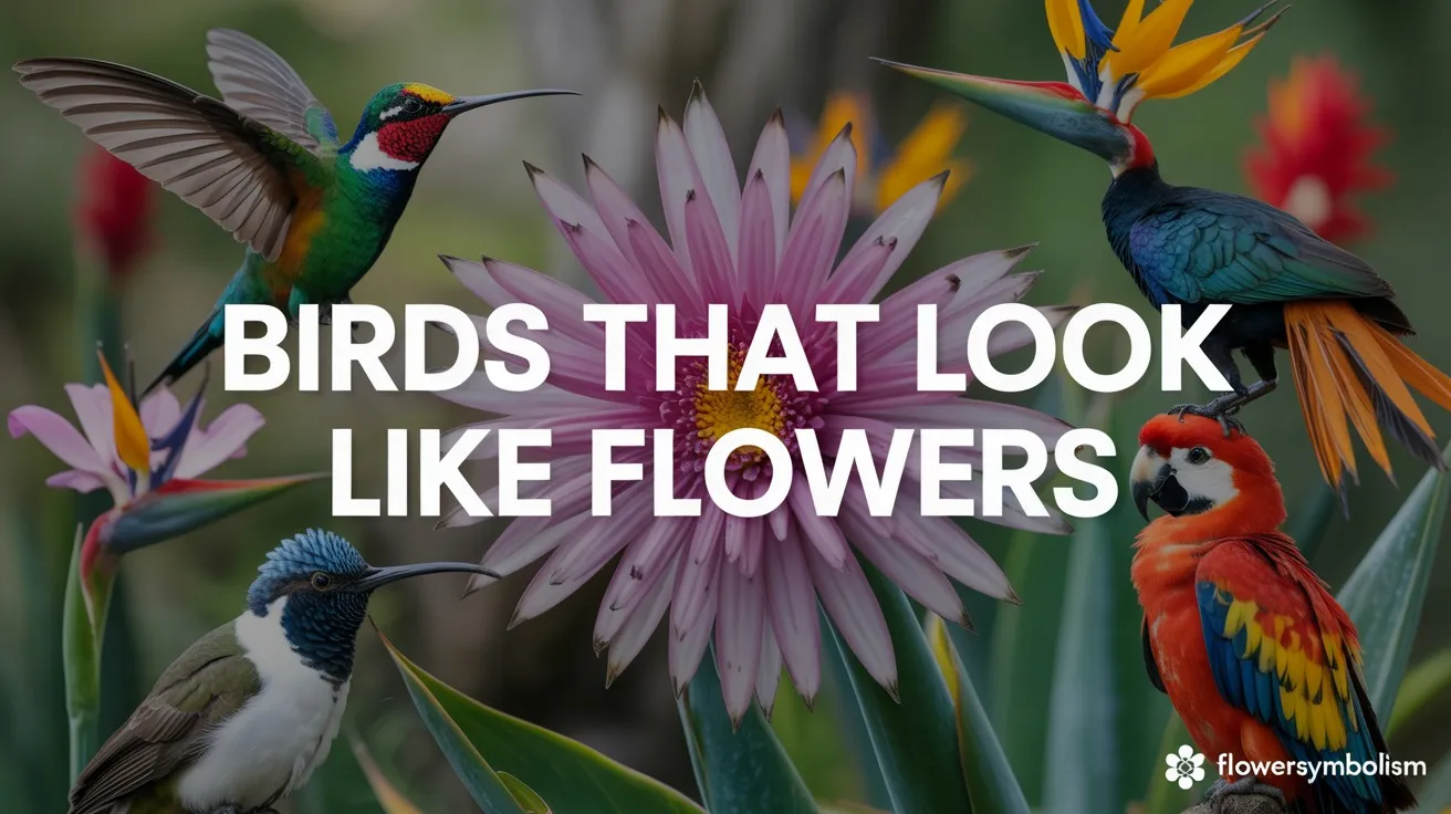 Birds That Look Like Flowers
