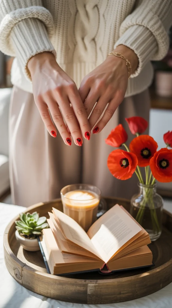 Acrylic Flower Nail Designs 18