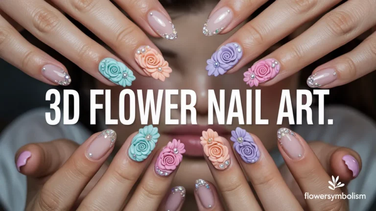 3D Flower Nail Art