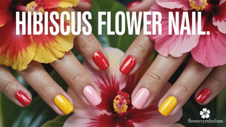 Hibiscus Flower Nail