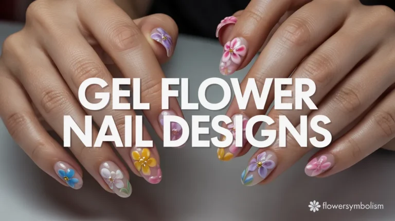 Gel Flower Nail Designs