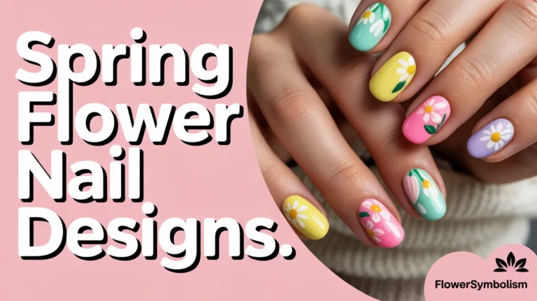spring flower nail designs.