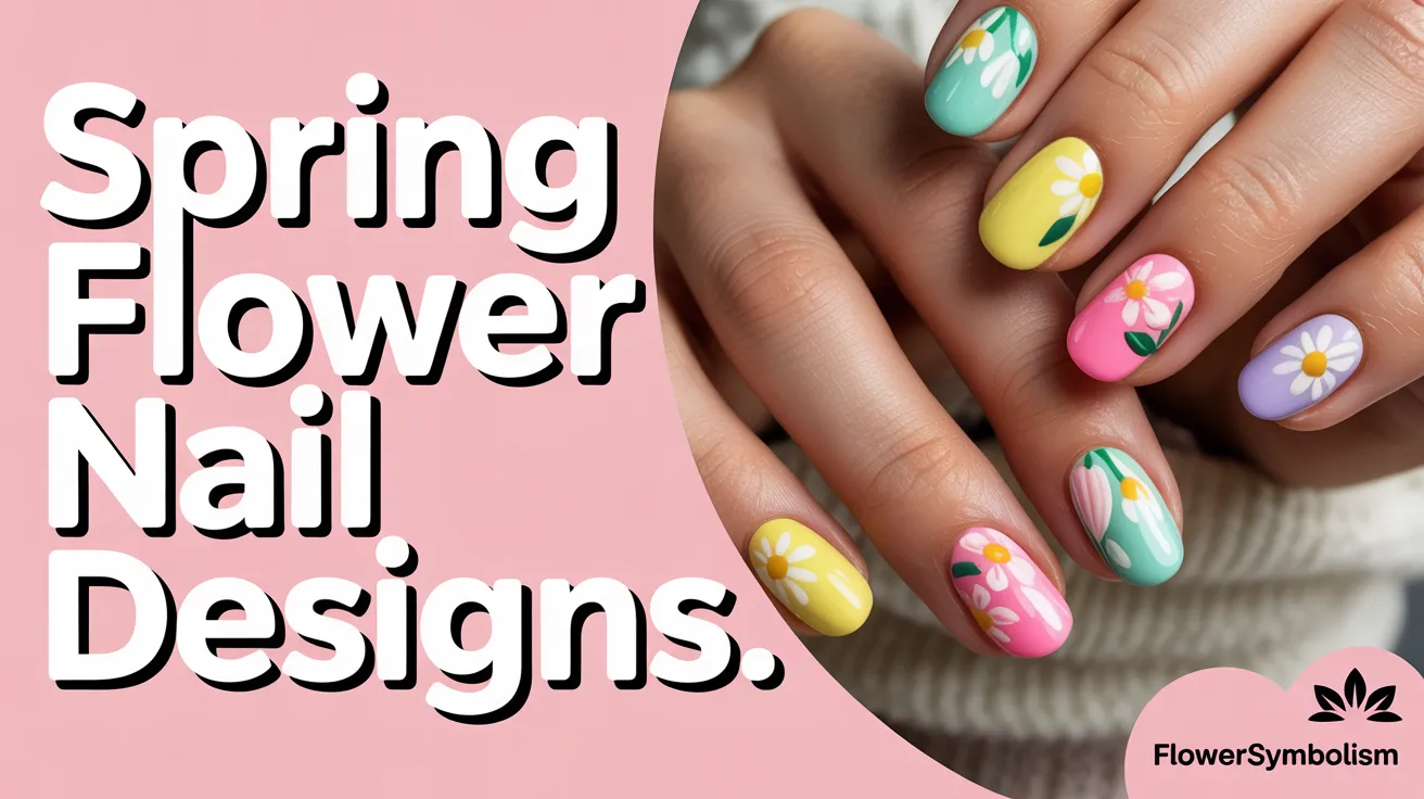 spring flower nail designs.