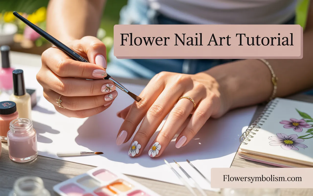 Flower Nail Art Tutorial