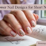 Flower Nail Designs For Short Nails
