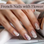 French Nails with Flower