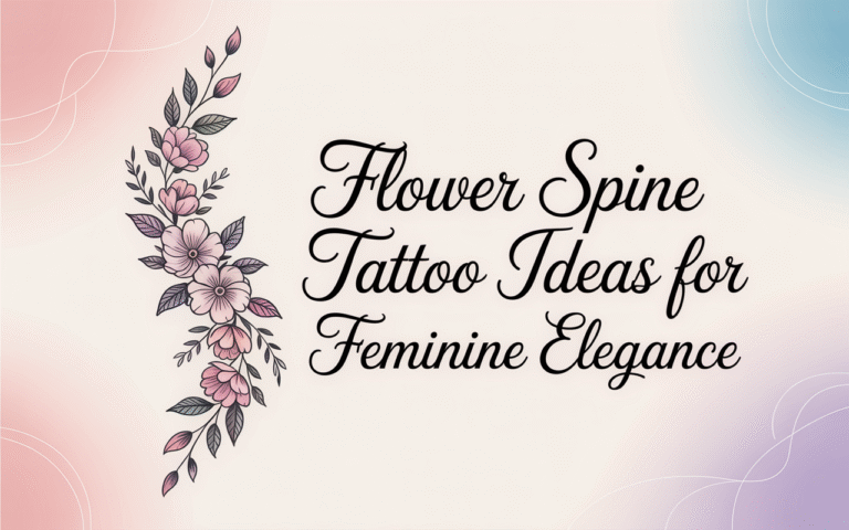 Flower Spine Tattoo Ideas for Feminine Elegance
