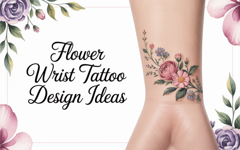 Flower Wrist Tattoo Design Ideas