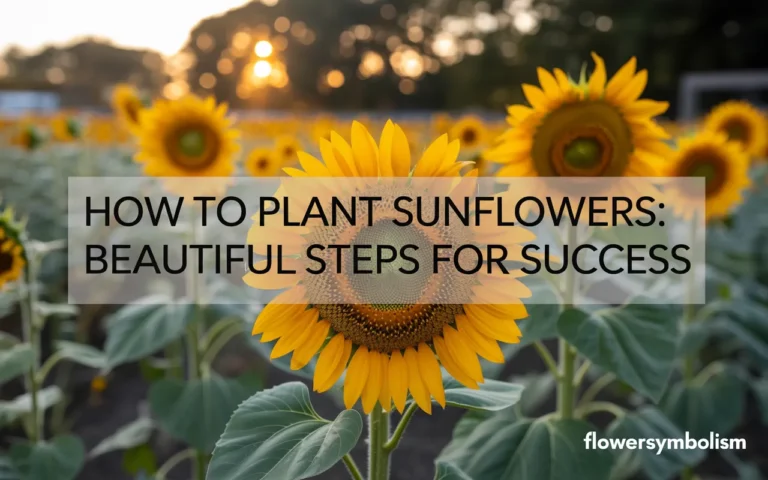 how to plant sunflowers