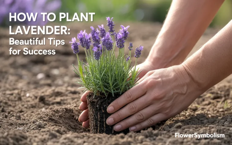 how to plant lavender