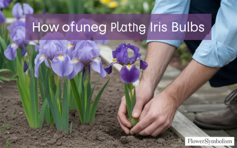 how to plant iris bulbs