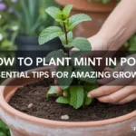 how to plant mint in pot