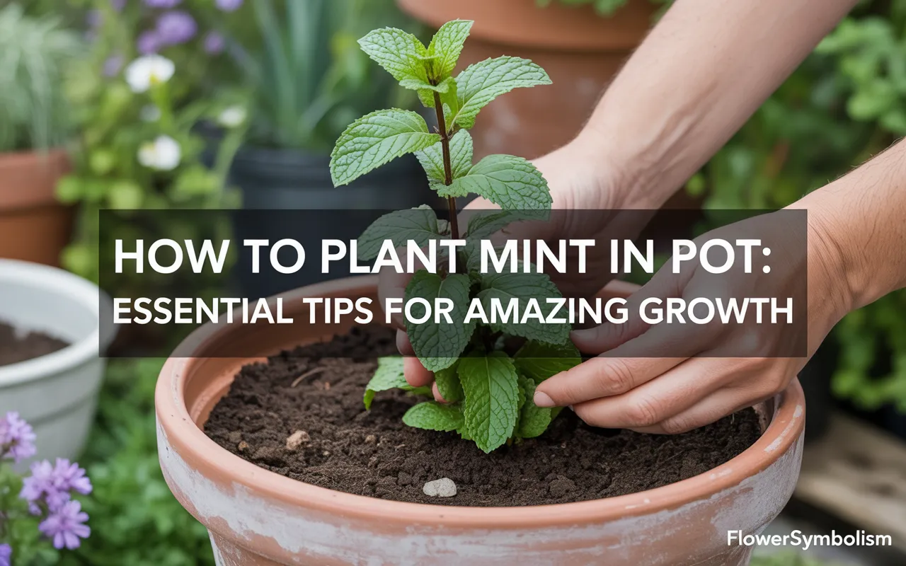 how to plant mint in pot