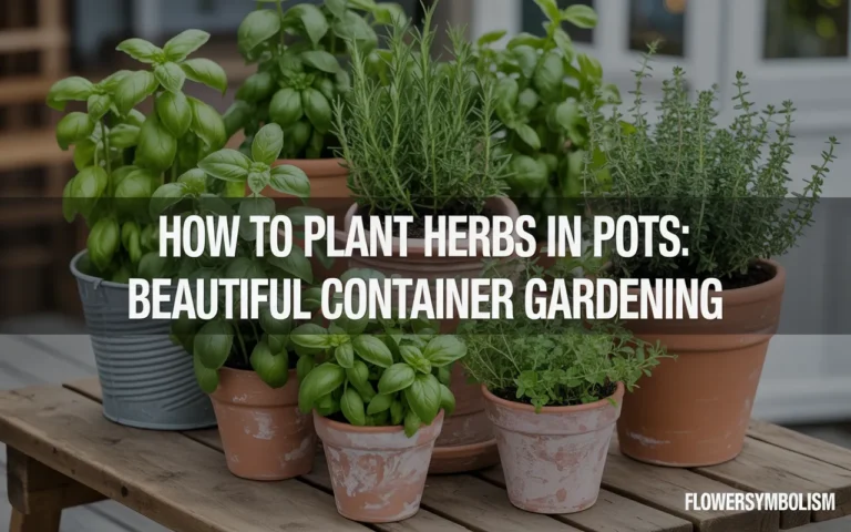 how to plant herbs in pots