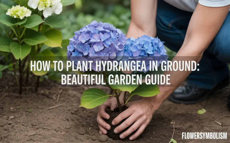 how to plant hydrangea in ground