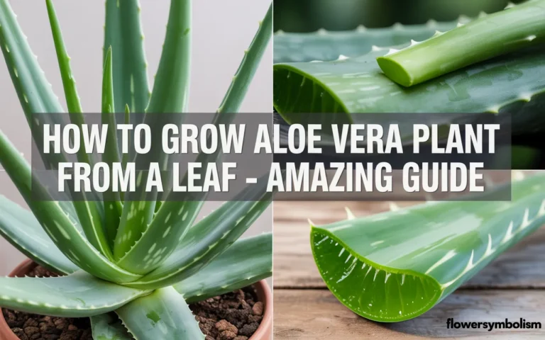 how to grow aloe vera plant from a leaf