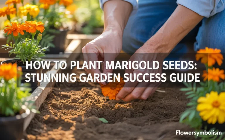 how to plant marigold seeds