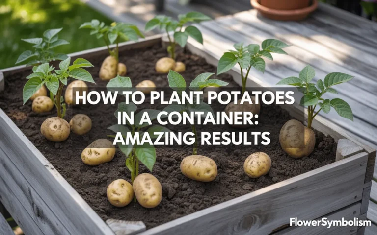 how to plant potatoes in a container