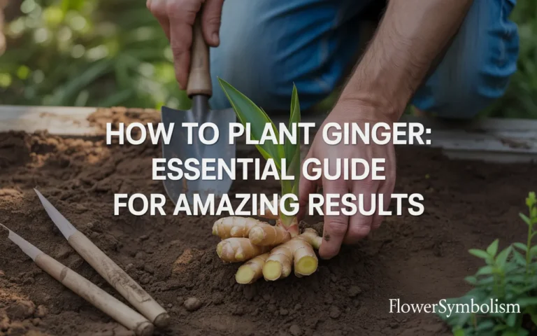 how to plant ginger