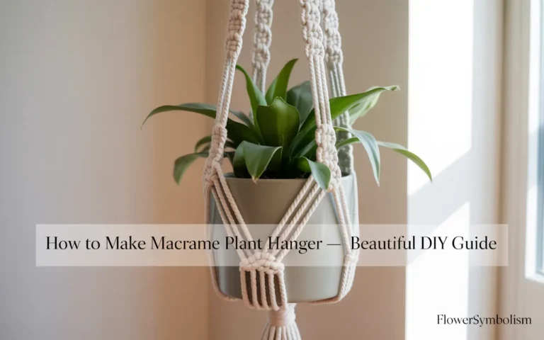 how to make macrame plant hanger