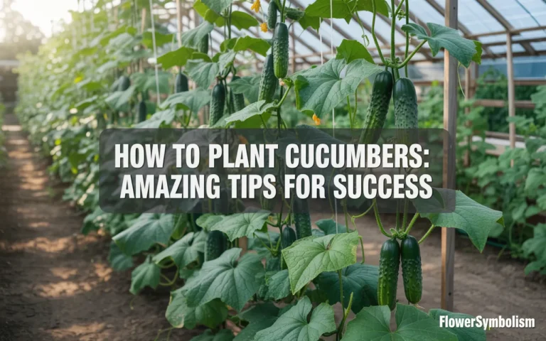 how to plant cucumbers