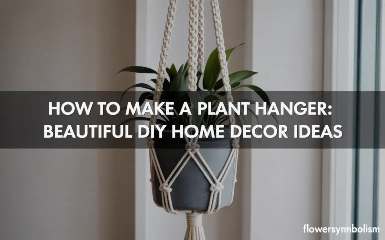 how to make a plant hanger