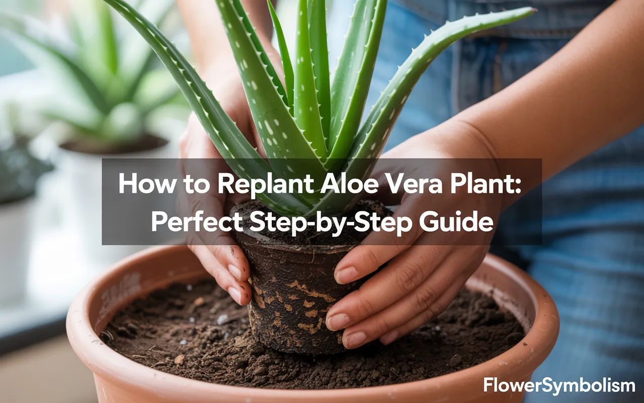 how to replant aloe vera plant