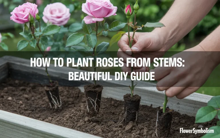 how to plant roses from stems