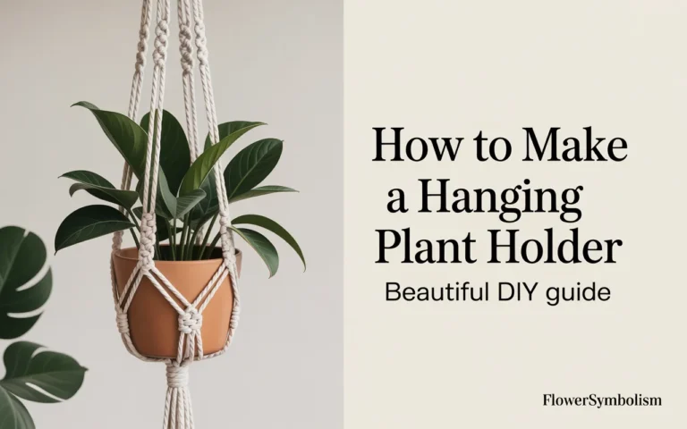 how to make a hanging plant holder