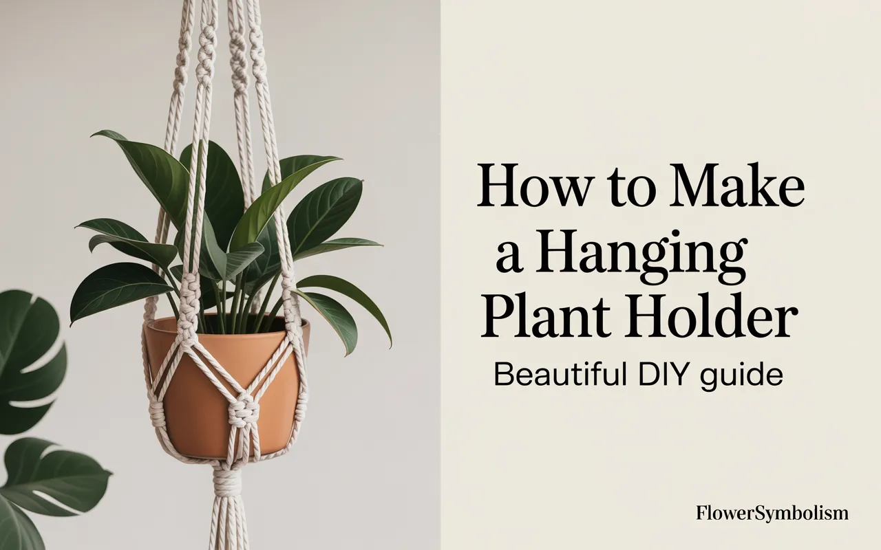 how to make a hanging plant holder