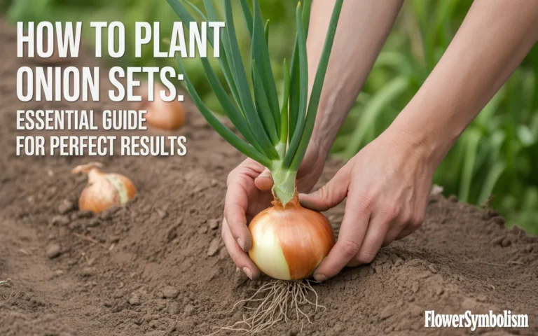 how to plant onion sets
