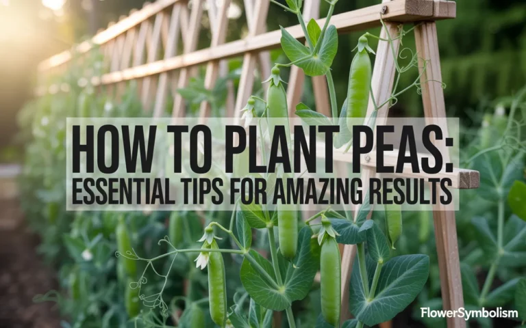 how to plant peas