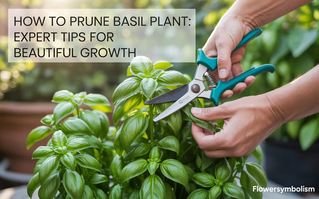 how to prune basil plant