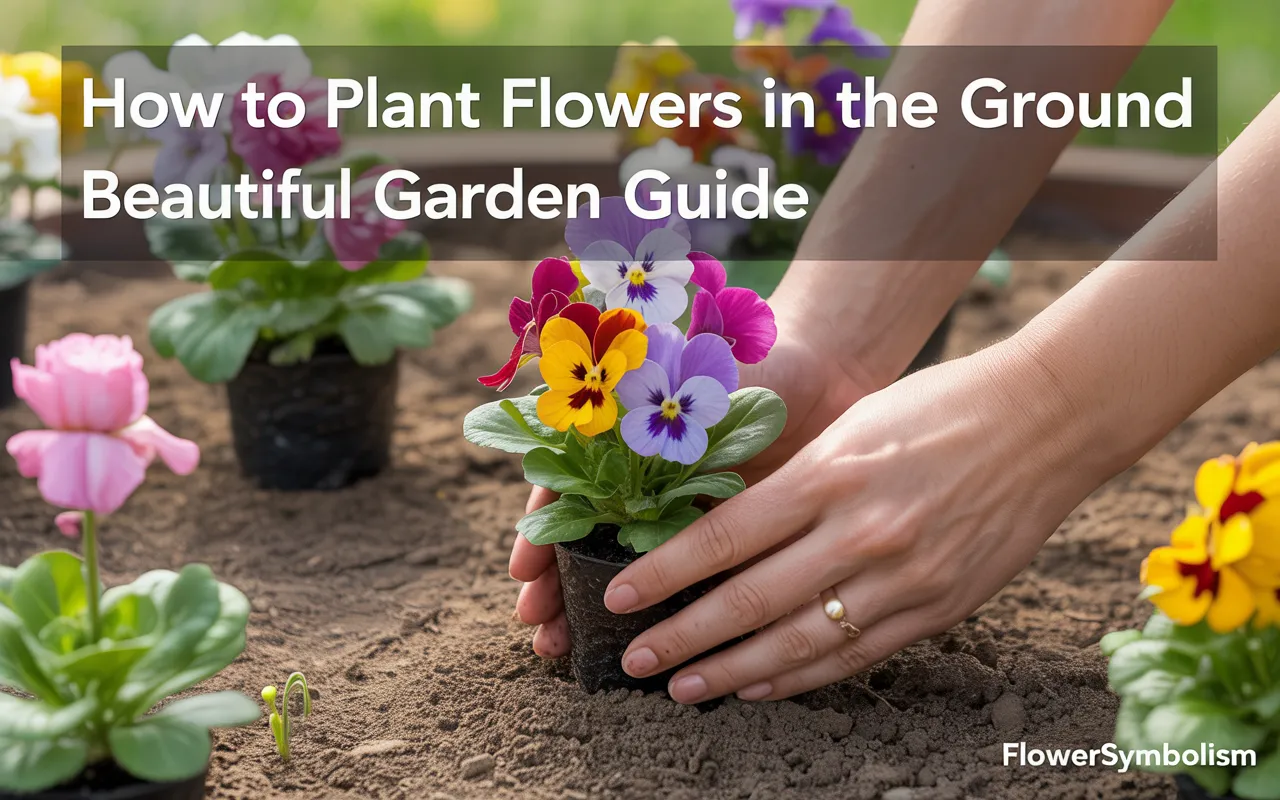 how to plant flowers in the ground