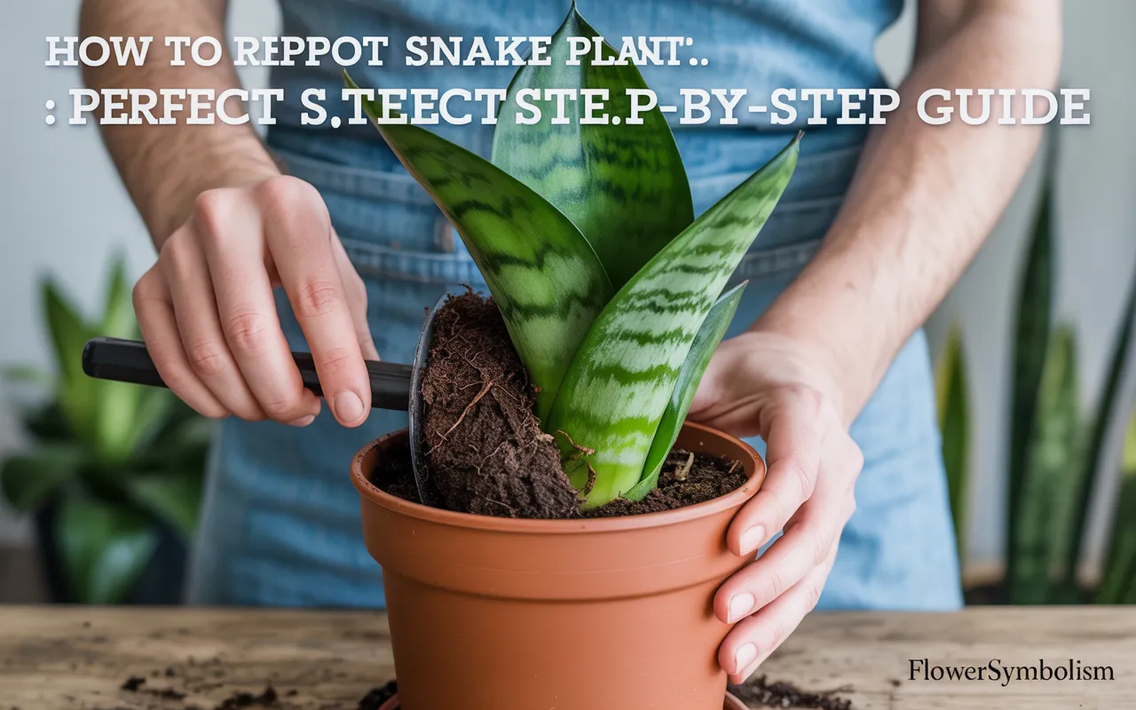 how to repot a snake plant