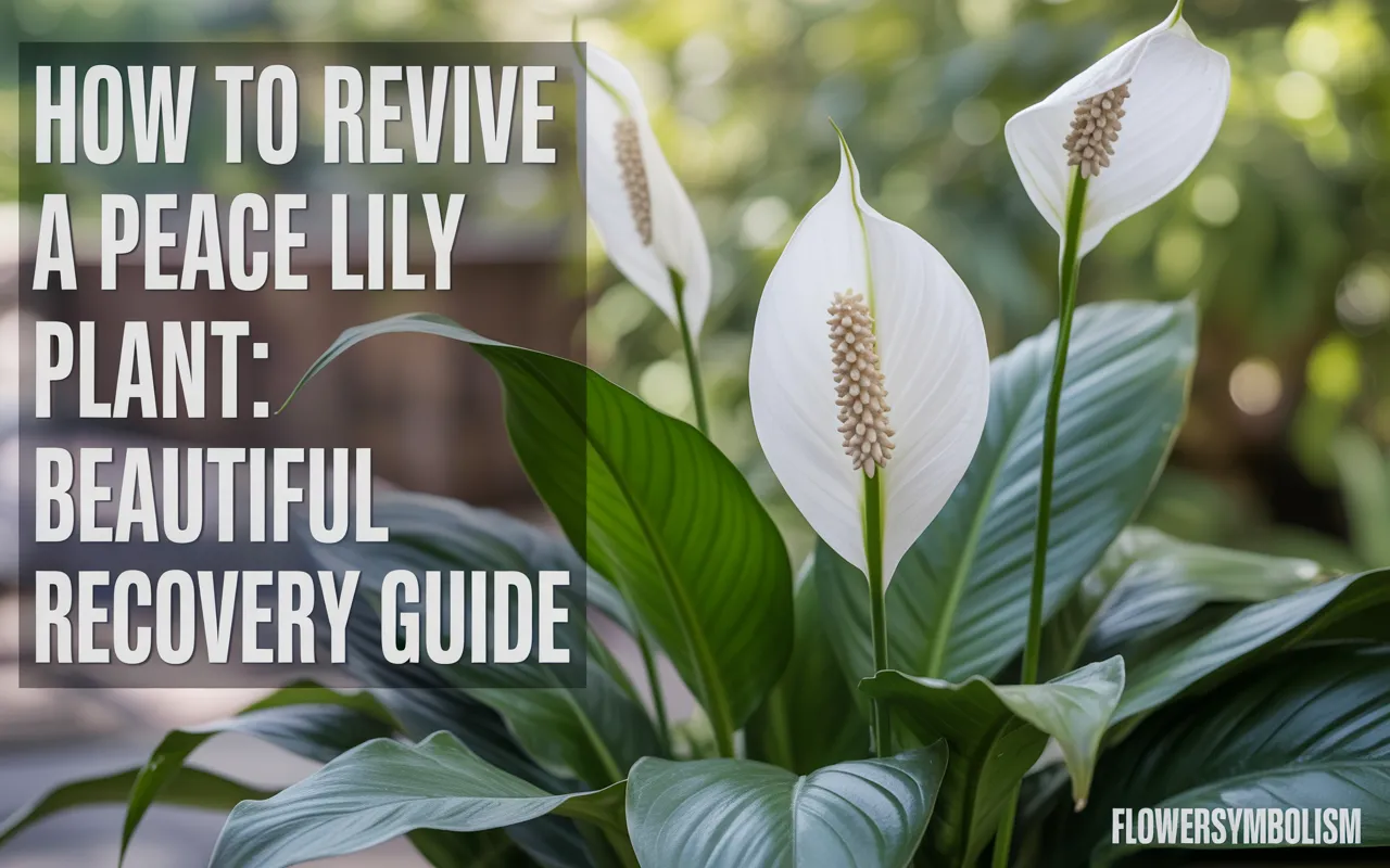 how to revive a peace lily plant