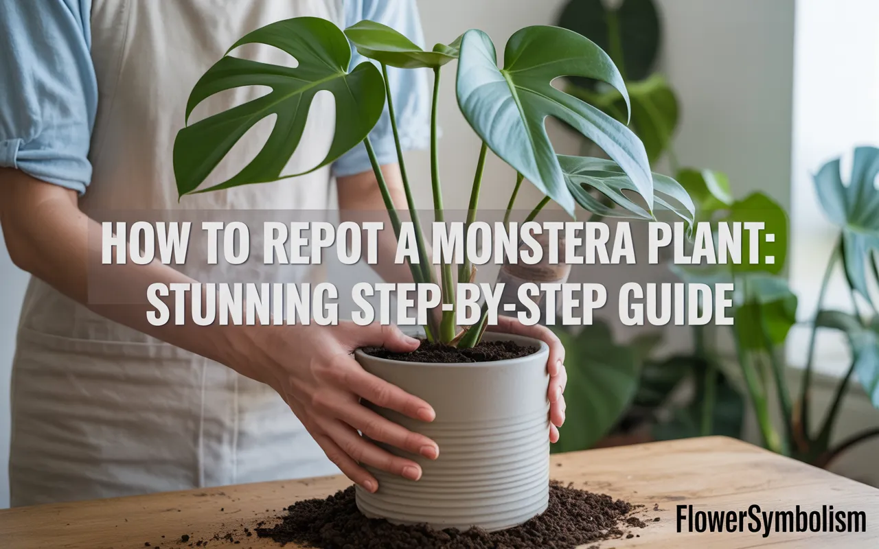 how to repot a monstera plant