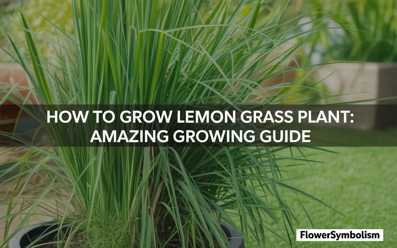 how to grow lemon grass plant