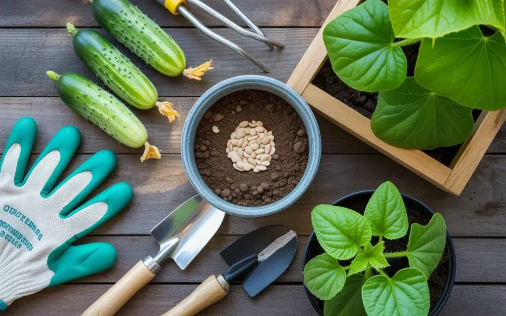 how to plant cucumbers 