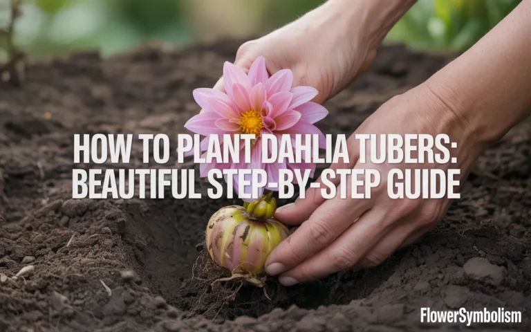 how to plant dahlia tubers