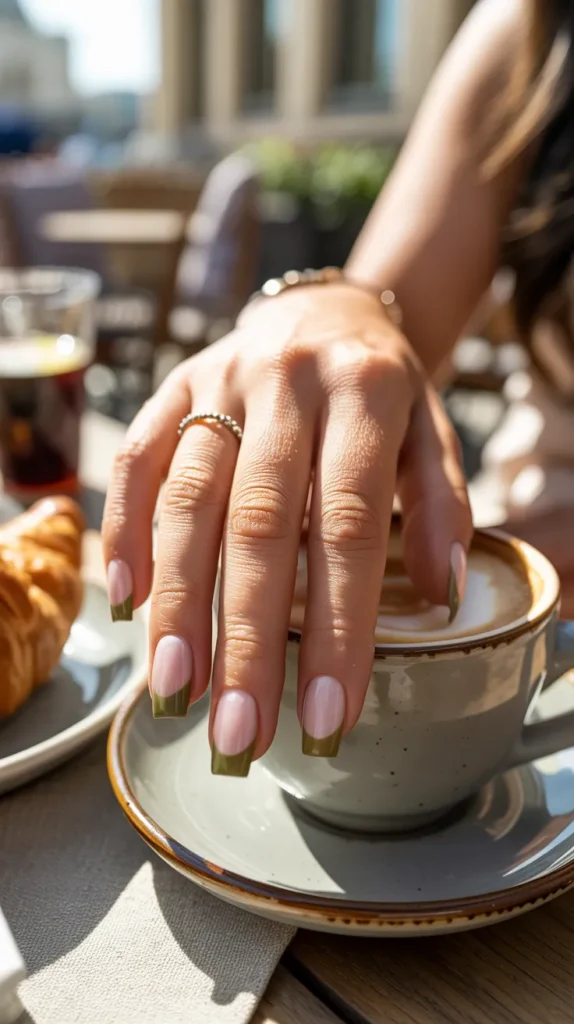 Elegant-Olive-Green-Nails-Ideas-22