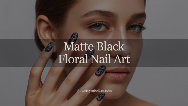 15+ Matte Black Floral Nail Art – Bold & Classy