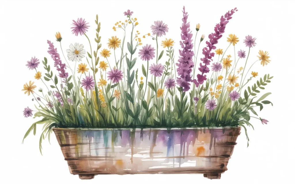 Flower Box Drawing