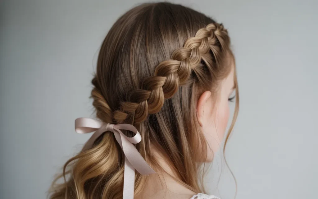 Flower Girl Hairstyles Half Up Half Down