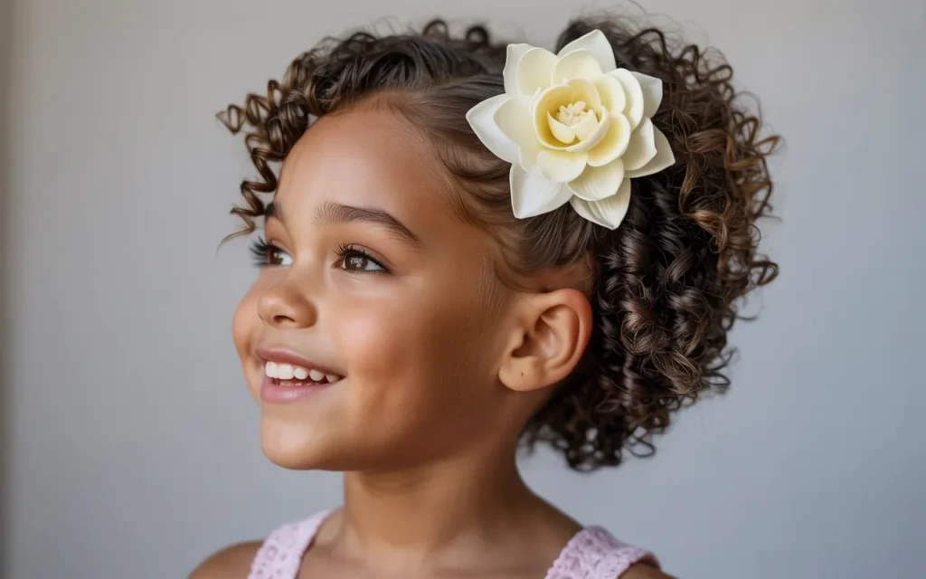 Flower Girl Hairstyles Half Up Half Down
