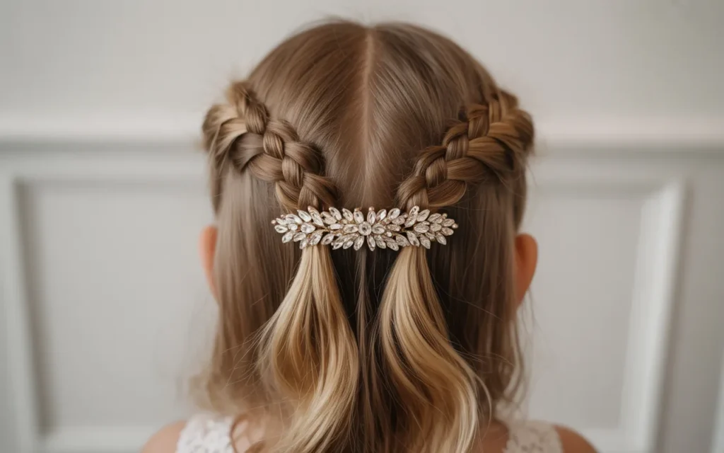 Flower Girl Hairstyles Half Up Half Down