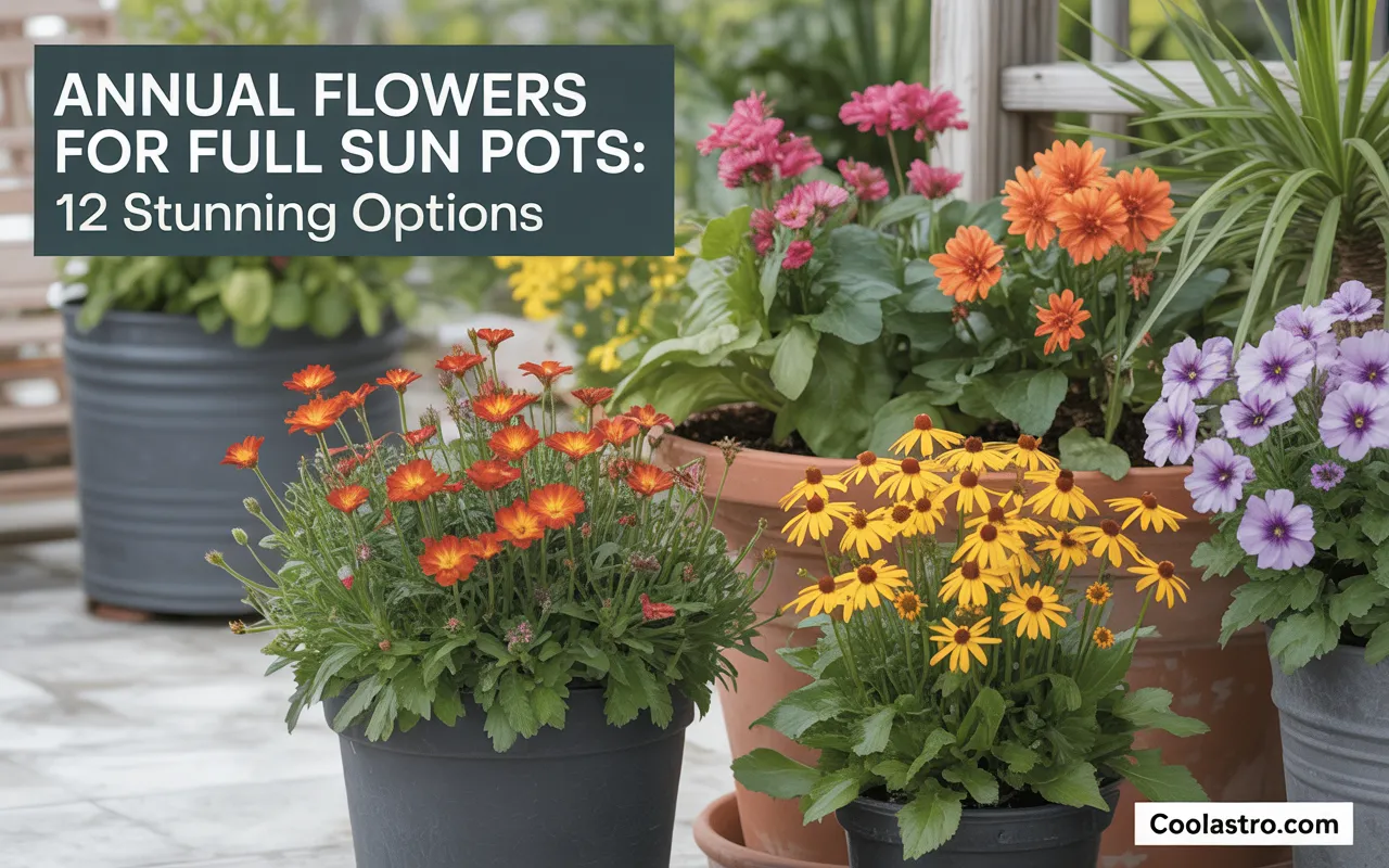 Annual Flowers For Full Sun Pots