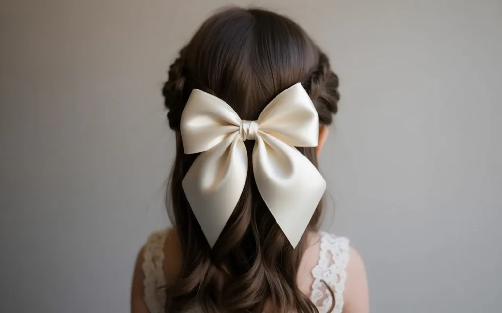 Flower Girl Hairstyles Half Up Half Down