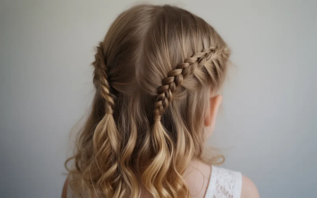 Flower Girl Hairstyles Half Up Half Down